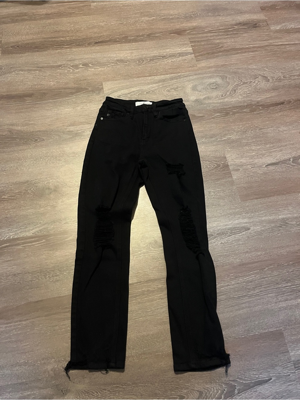 Kancan Black Women’s Straight-Leg Jeans size 3